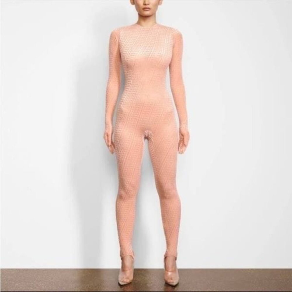 Skims Tan Patterned Jumpsuit - image 3